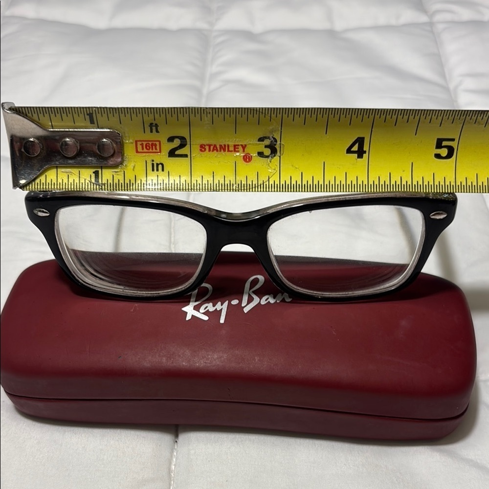 Ray Ban Classic Black Glasses Frames and Case - Picture 7 of 10